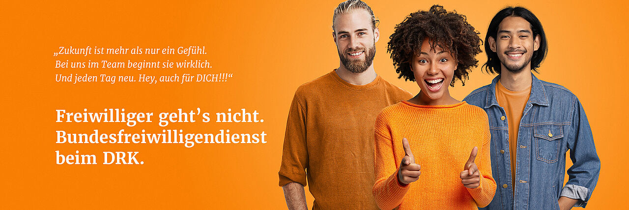 Bundesfreiwilligendienst - drei junge Menschen