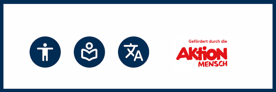 Entdecken Sie unsere Website barrierefreier. Ein Projekt, welches durch die Aktion Mensch gefördert wurde.
