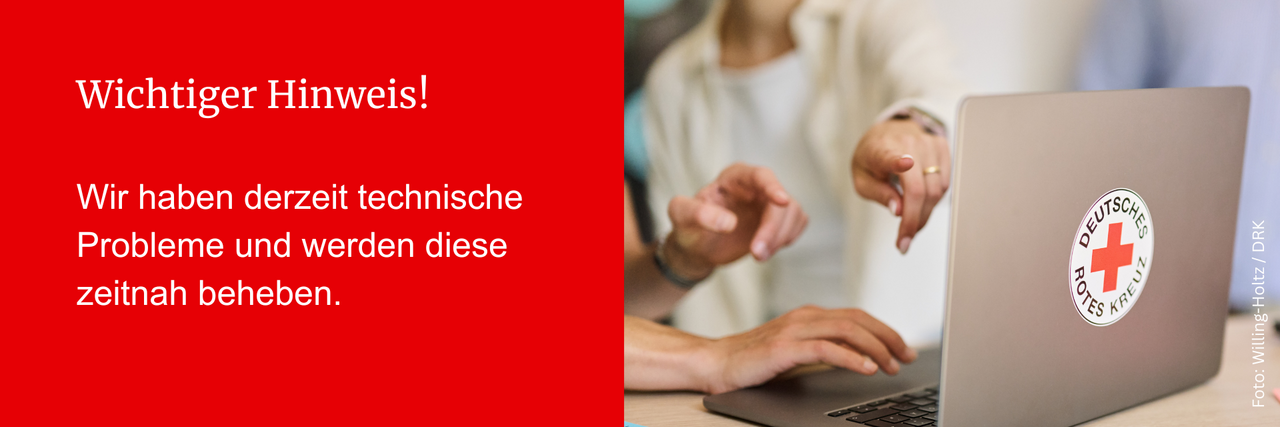 Hinweis technische Probleme